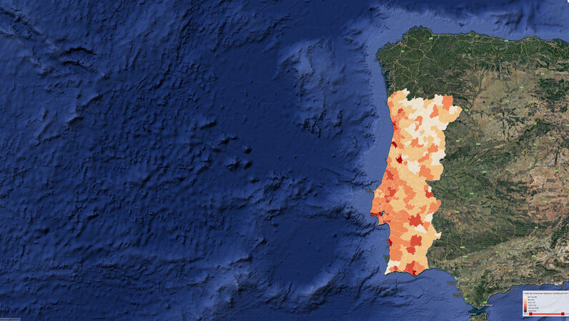 O poder de compra em cada concelho