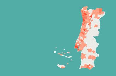 Mapa: Quais os concelhos com mais casos confirmados de covid-19 a 06 de Abril de 2020?