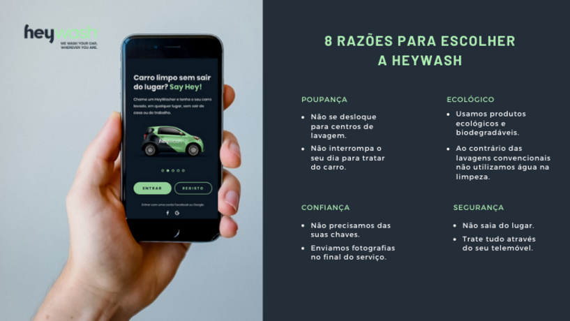 A app que veio revolucionar as lavagens de viaturas. 